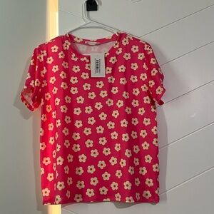 Trendy Boutique Pink Floral Blouse